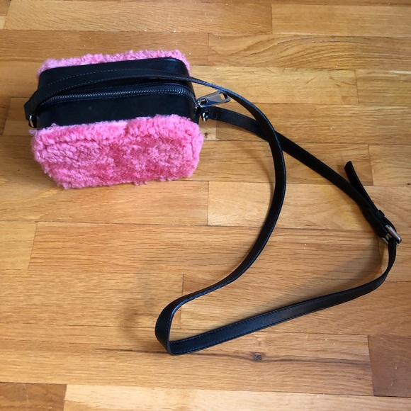 Sandro faux fur and leather purse - Picture 2 of 6